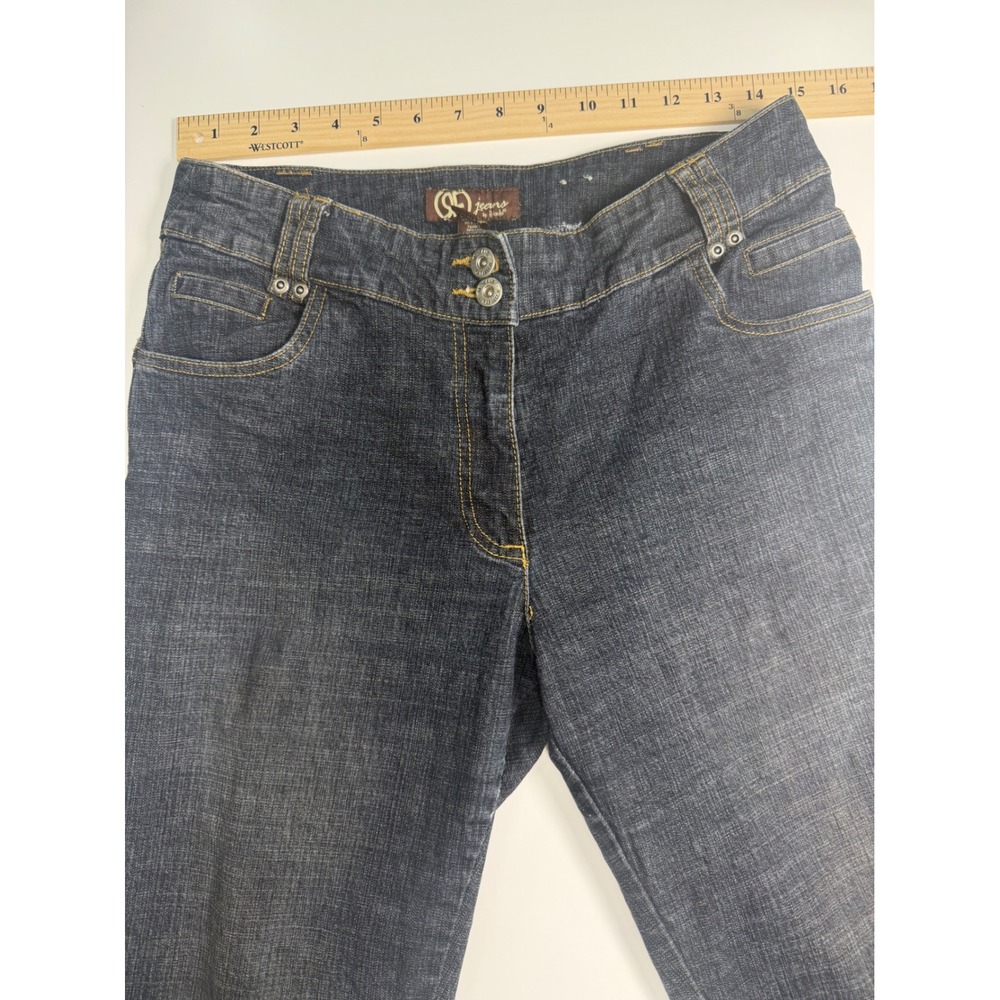 SF Jeans by Rosetti Womens Dark Wash Capri Denim Jeans Size 10 Stretch Cropped - Picture 5 of 12